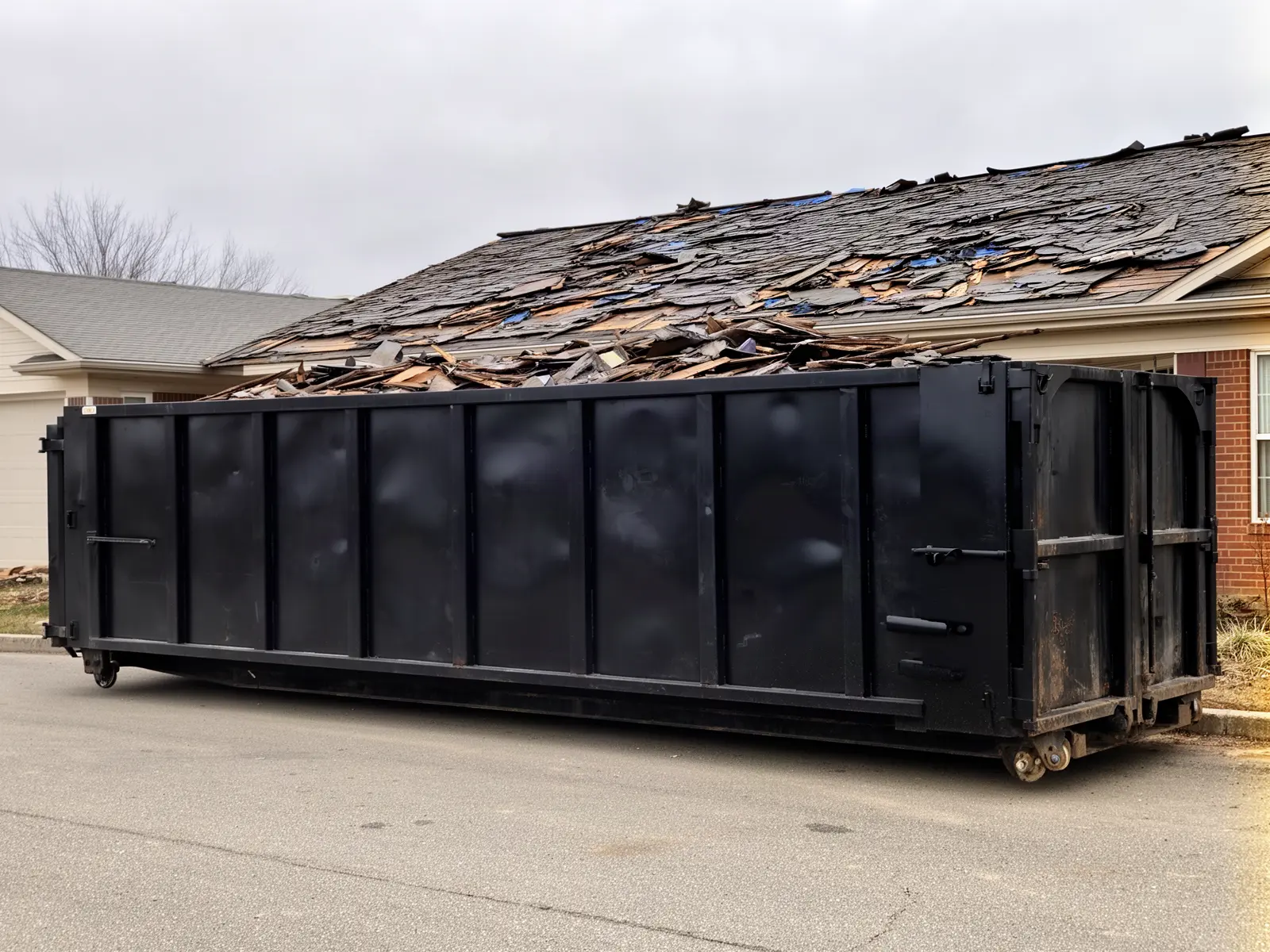 Roll-off dumpster from Premier Dumpster Rental Systems in Hauppauge, NY